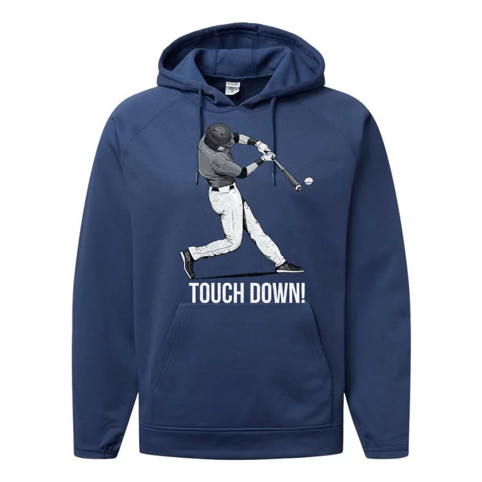 Touch Down Baseball Home Run Performance Fleece Hoodie