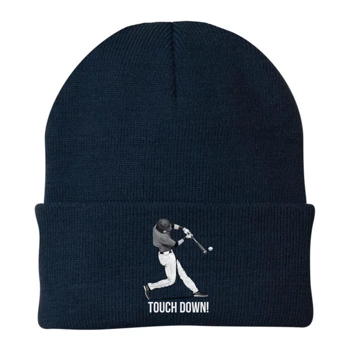 Touch Down Baseball Home Run Knit Cap Winter Beanie