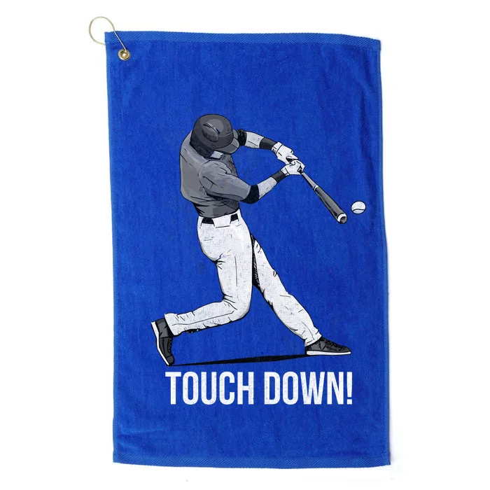 Touch Down Baseball Home Run Platinum Collection Golf Towel