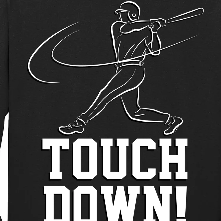 Touchdown Baseball Home-run Tall Long Sleeve T-Shirt