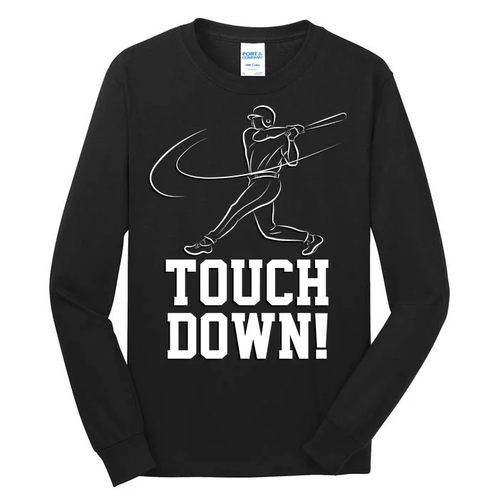 Touchdown Baseball Home-run Tall Long Sleeve T-Shirt