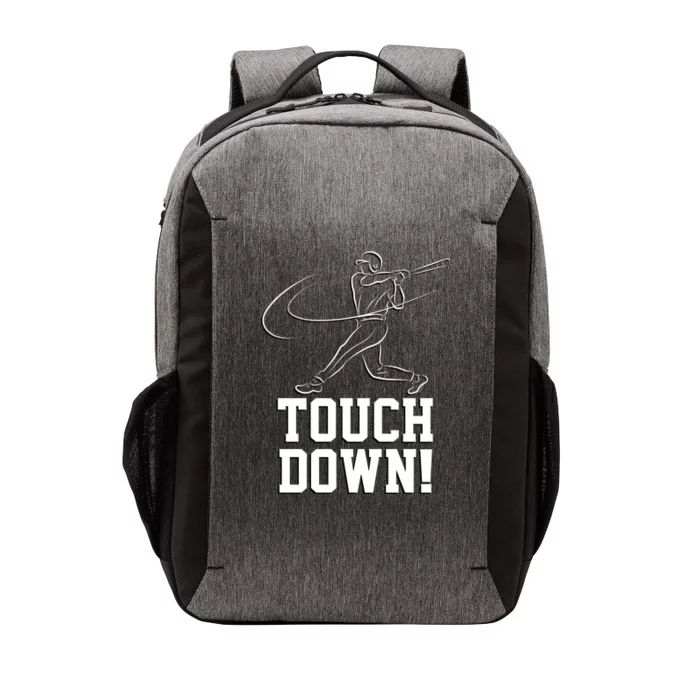 Touchdown Baseball Home-run Vector Backpack