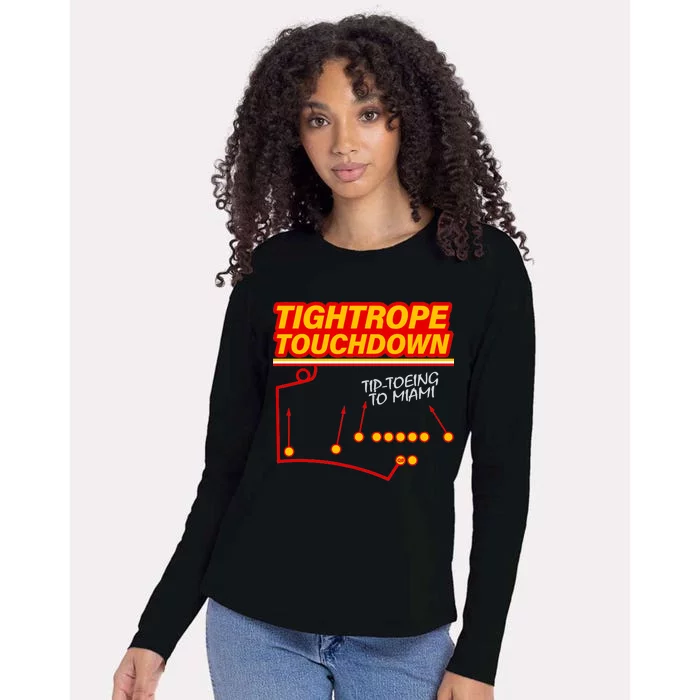 Touchdown Tightrope Womens Cotton Relaxed Long Sleeve T-Shirt