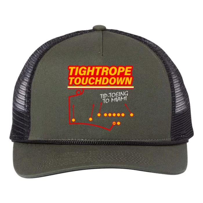 Touchdown Tightrope Retro Rope Trucker Hat Cap