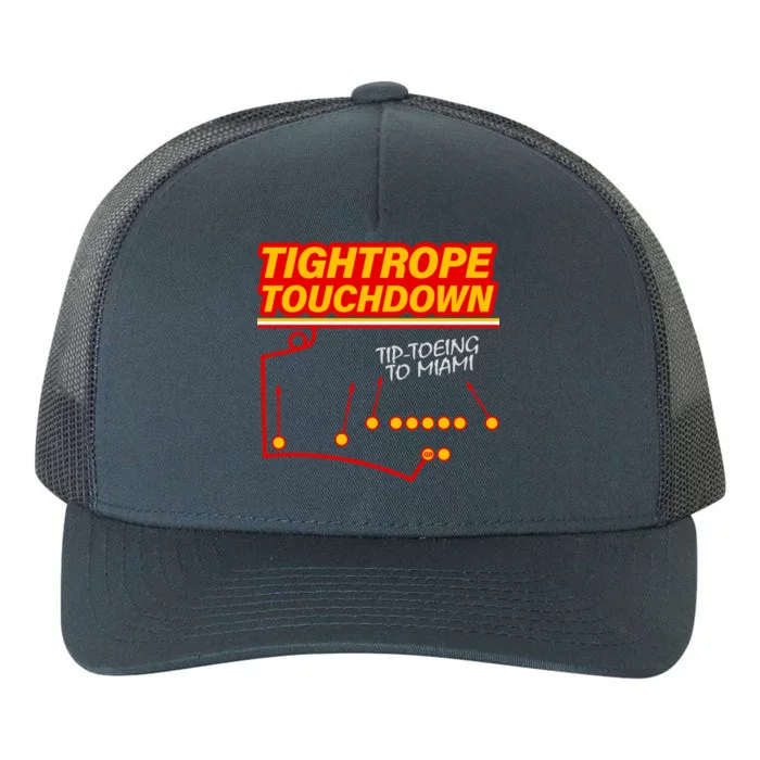 Touchdown Tightrope Yupoong Adult 5-Panel Trucker Hat