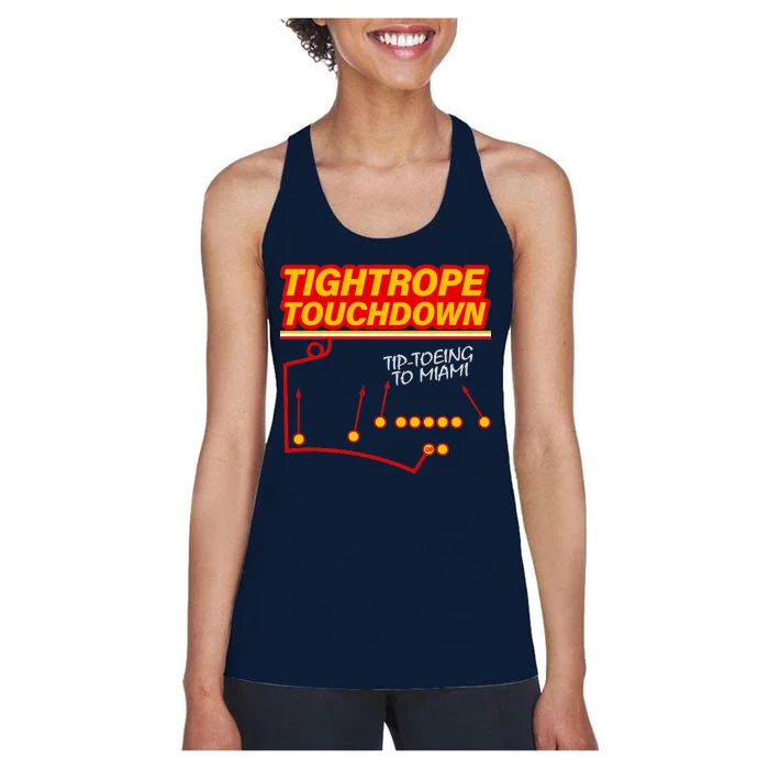 Touchdown Tightrope Women's Racerback Tank