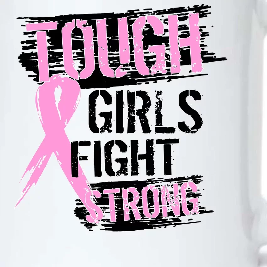 Tough Girls Fight Strong Breast Cancer Black Color Changing Mug