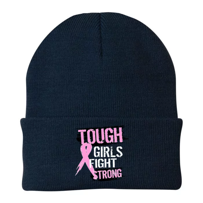 Tough Girls Fight Strong Breast Cancer Knit Cap Winter Beanie