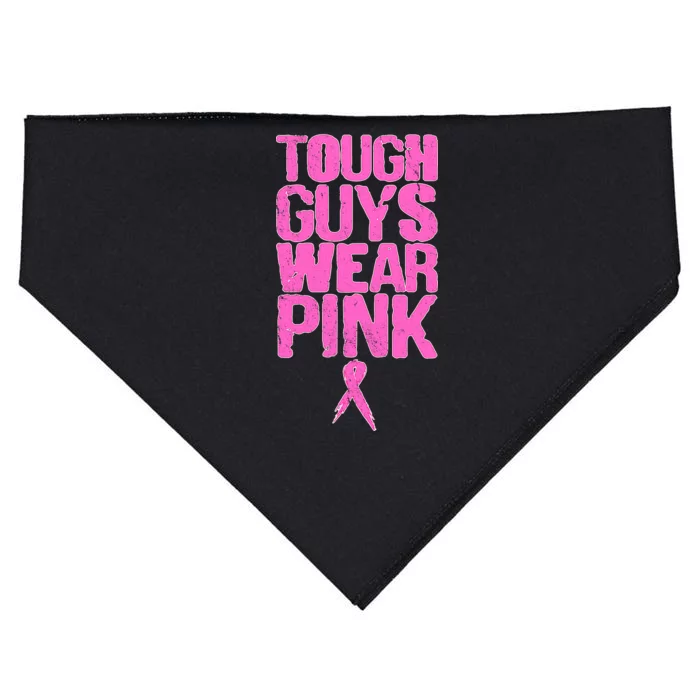 Tough Guys Wear Pink Breast Cancer Awareness USA-Made Doggie Bandana