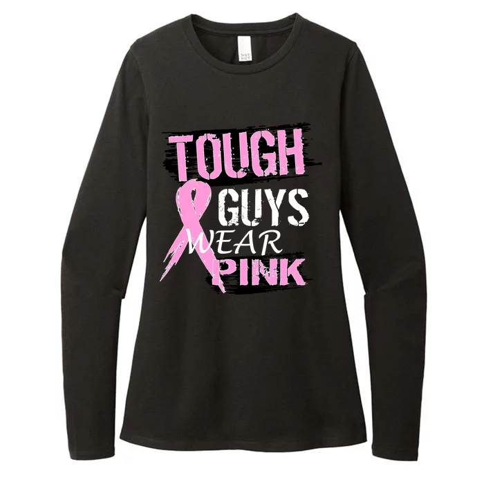 Tough Guys Wear Pink Cancer Womens CVC Long Sleeve Shirt