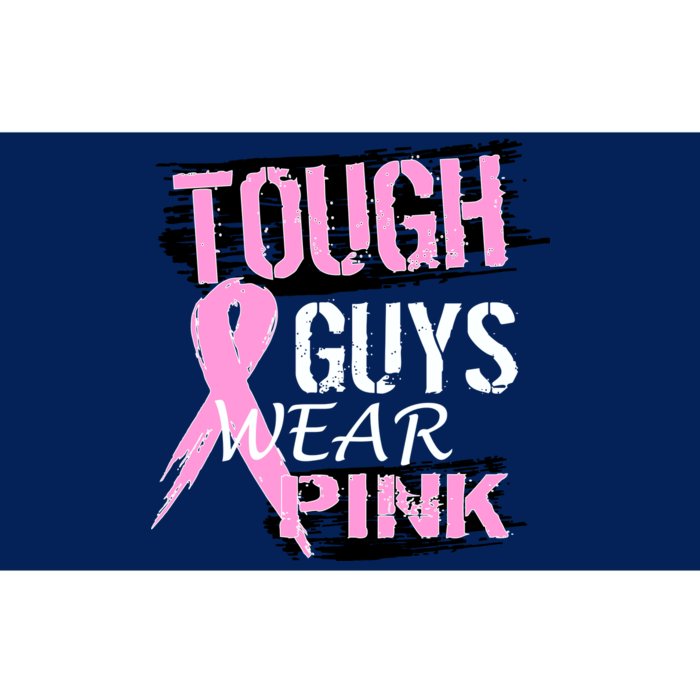 Tough Guys Wear Pink Cancer Bumper Sticker