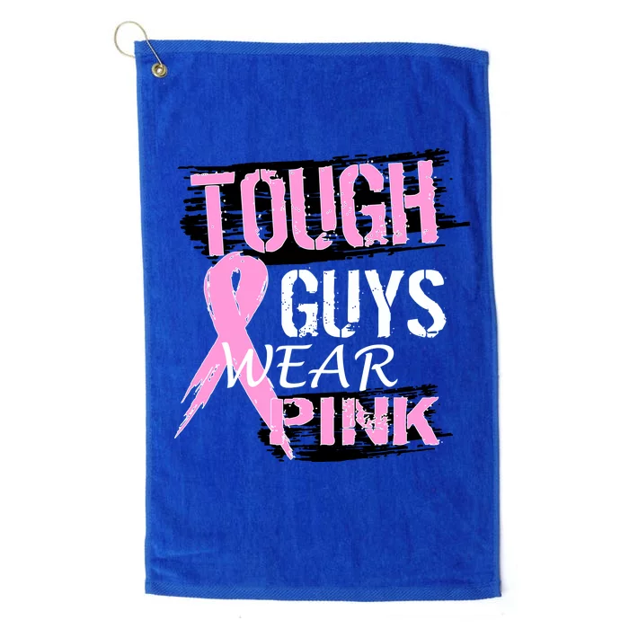 Tough Guys Wear Pink Cancer Platinum Collection Golf Towel