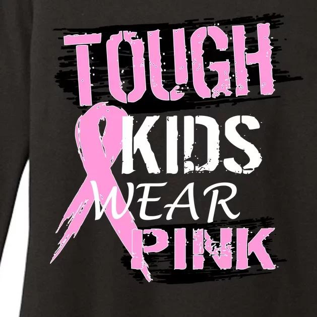 Tough Kids Wear Pink Cancer Womens CVC Long Sleeve Shirt