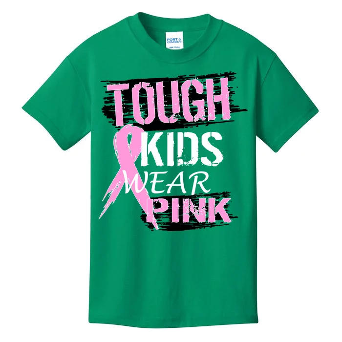 Tough Kids Wear Pink Cancer Kids T-Shirt