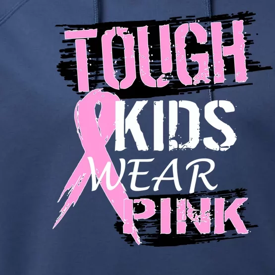 Tough Kids Wear Pink Cancer Performance Fleece Hoodie