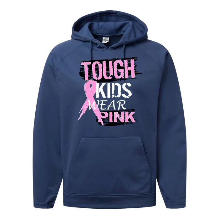 Tough Kids Wear Pink Cancer Performance Fleece Hoodie