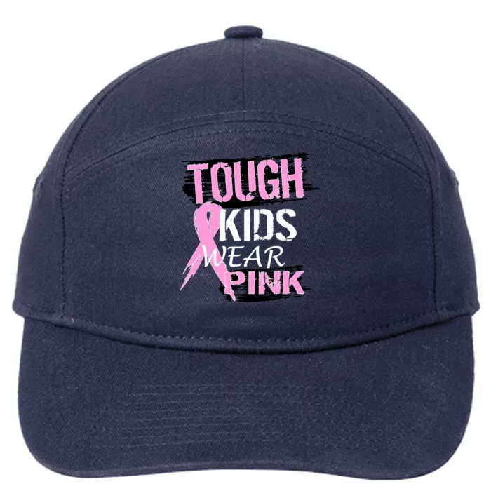 Tough Kids Wear Pink Cancer 7-Panel Snapback Hat