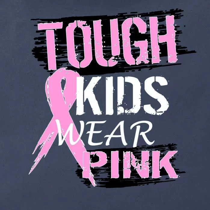 Tough Kids Wear Pink Cancer Zip Tote Bag