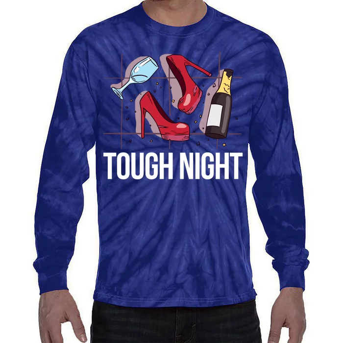 Tough Night Party Tie-Dye Long Sleeve Shirt