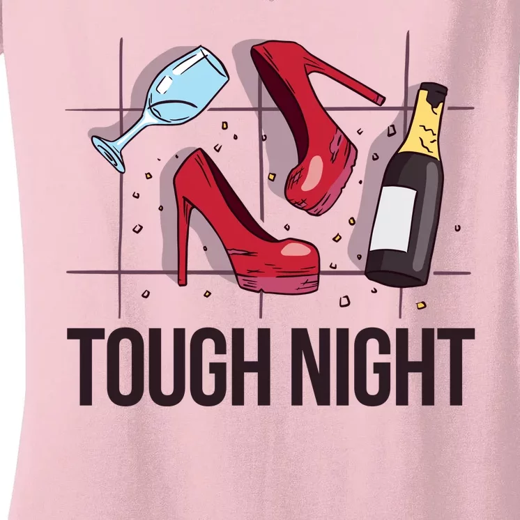 Tough Night Party Women's V-Neck T-Shirt