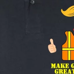 Trump Orange Vest Make Garbage Great Again Funny Trash Truck Softstyle Adult Sport Polo