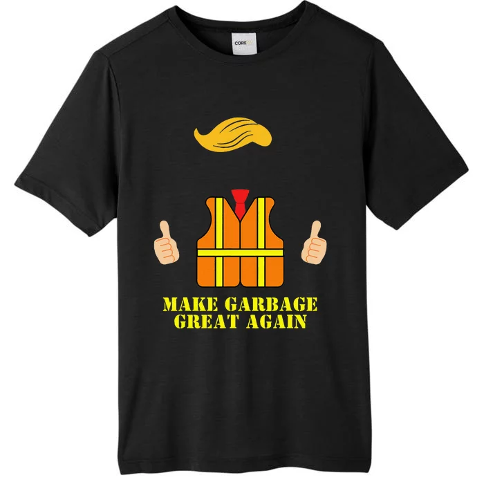 Trump Orange Vest Make Garbage Great Again Funny Trash Truck ChromaSoft Performance T-Shirt