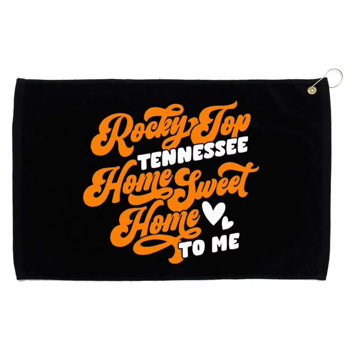 Tennessee Orange White Rocky Tn Home Sweet Home Top Retro Grommeted Golf Towel