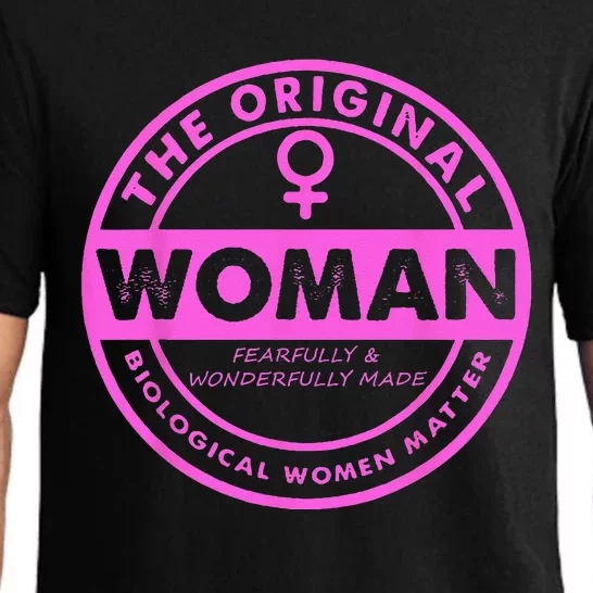 The Original Woman Made Biological Matter Wo Quote Pajama Set