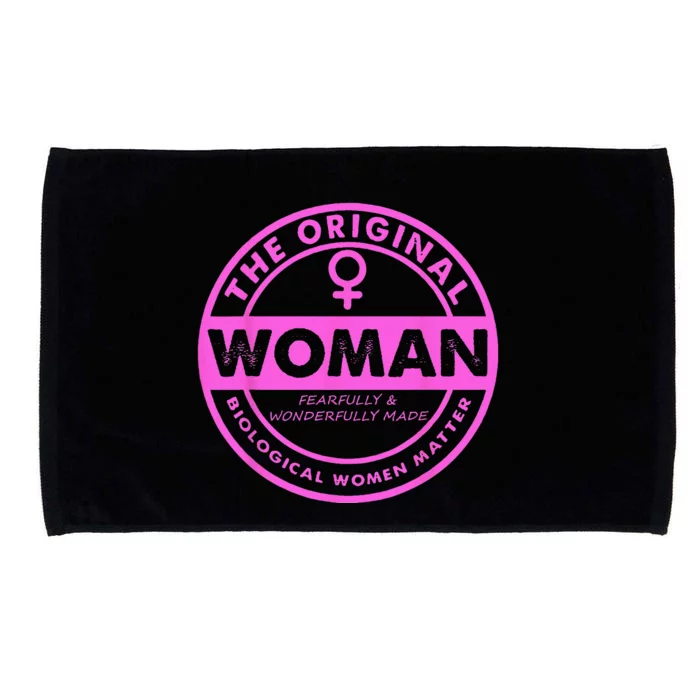 The Original Woman Made Biological Matter Wo Quote Microfiber Hand Towel