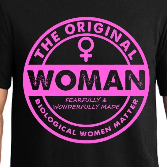 The Original Woman Made Biological Matter Women Quote Pajama Set