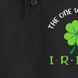 The One Where Im Irish Shamrock Dry Zone Grid Performance Polo