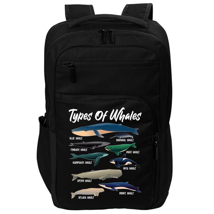 Types Of Whales Impact Tech Backpack