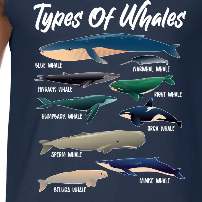 Types Of Whales Comfort Colors® Tank Top