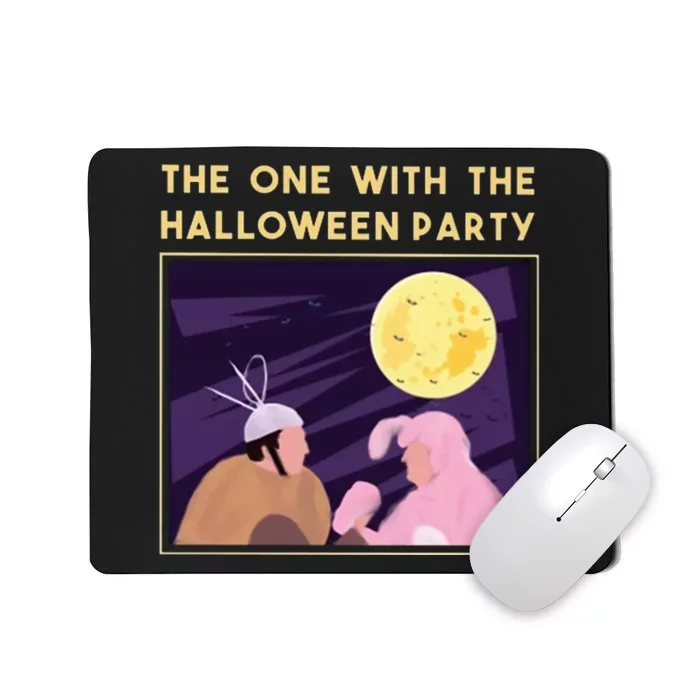 The One With The Halloween Party Bunny Friends Costume Mousepad