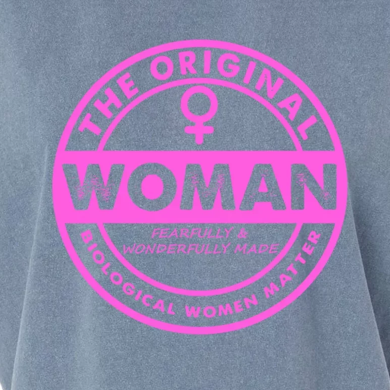 The Original Woman Made Biological Matter Women Quote Garment-Dyed Women's Muscle Tee