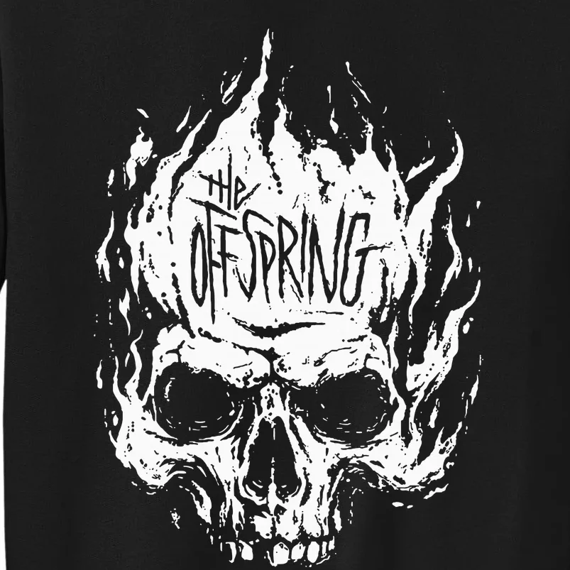 The Offspring White Skull Logo Tall Sweatshirt