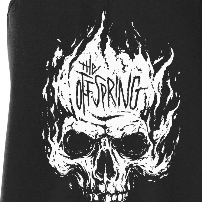 The Offspring White Skull Logo Women's Racerback Tank