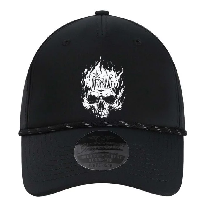 The Offspring White Skull Logo Performance The Dyno Cap