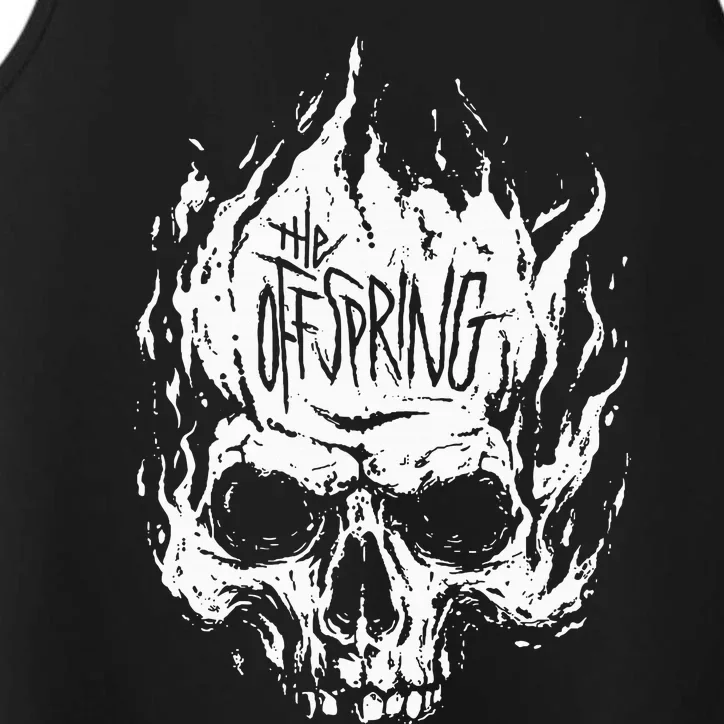 The Offspring White Skull Logo Performance Tank