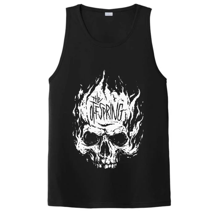 The Offspring White Skull Logo Performance Tank