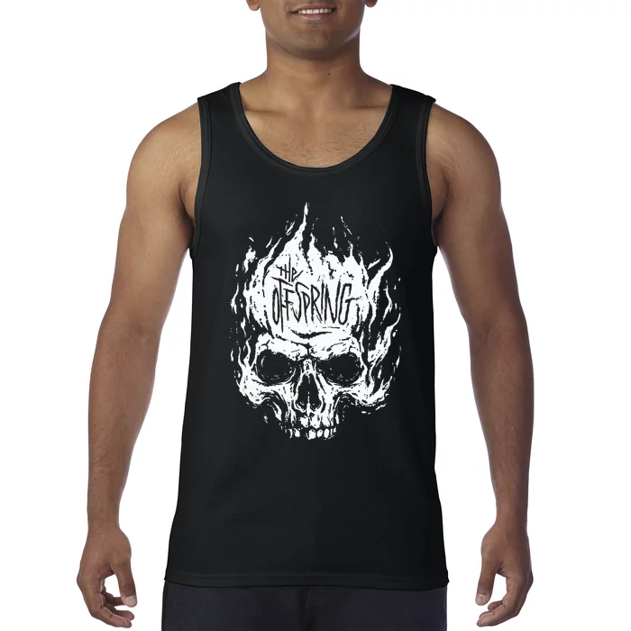 The Offspring White Skull Logo Tank Top