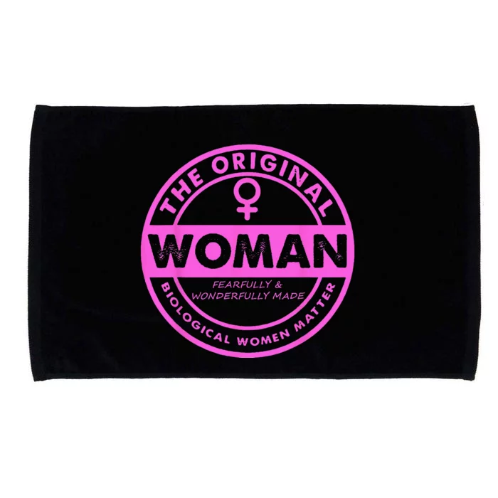 The Original Woman Made Biological Matter Women Quote Microfiber Hand Towel