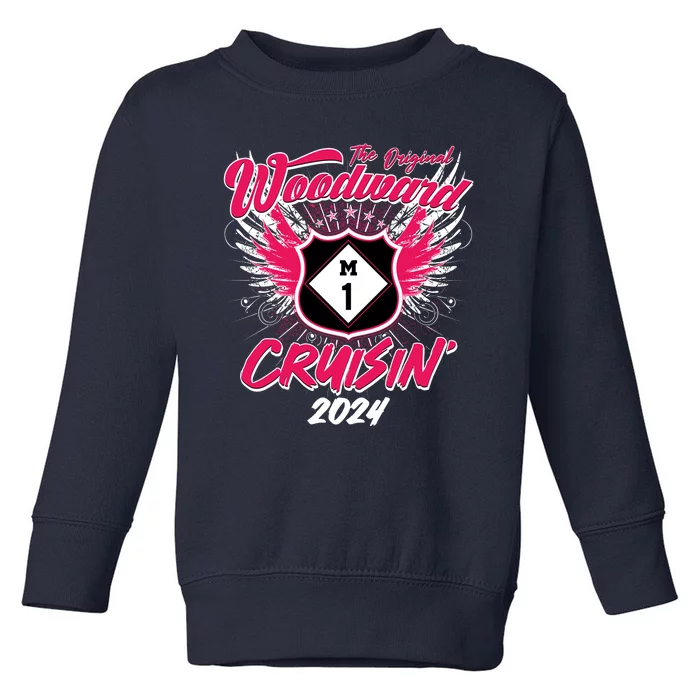 The Original Woodward Ave M1 Cruisin Wings Toddler Sweatshirt