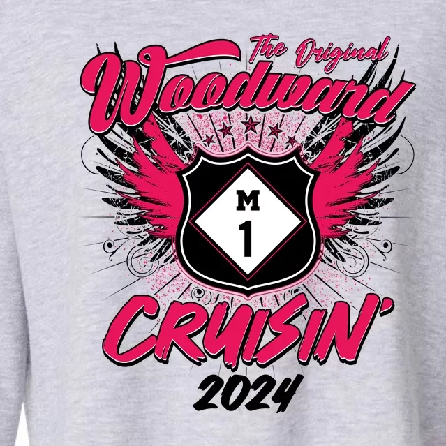 The Original Woodward Ave M1 Cruisin Wings Cropped Pullover Crew