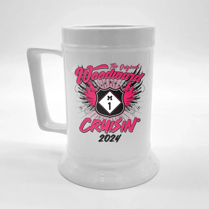 The Original Woodward Ave M1 Cruisin Wings Front & Back Beer Stein