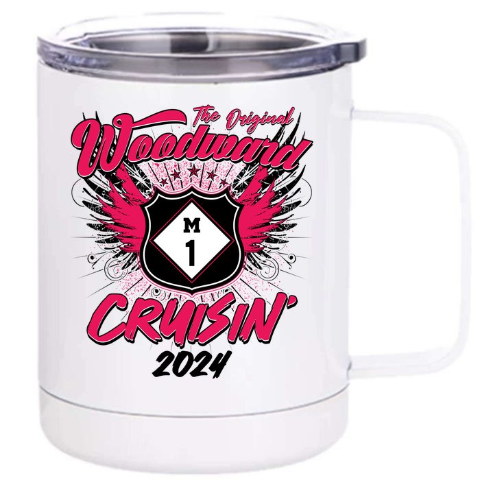 The Original Woodward Ave M1 Cruisin Wings Front & Back 12oz Stainless Steel Tumbler Cup