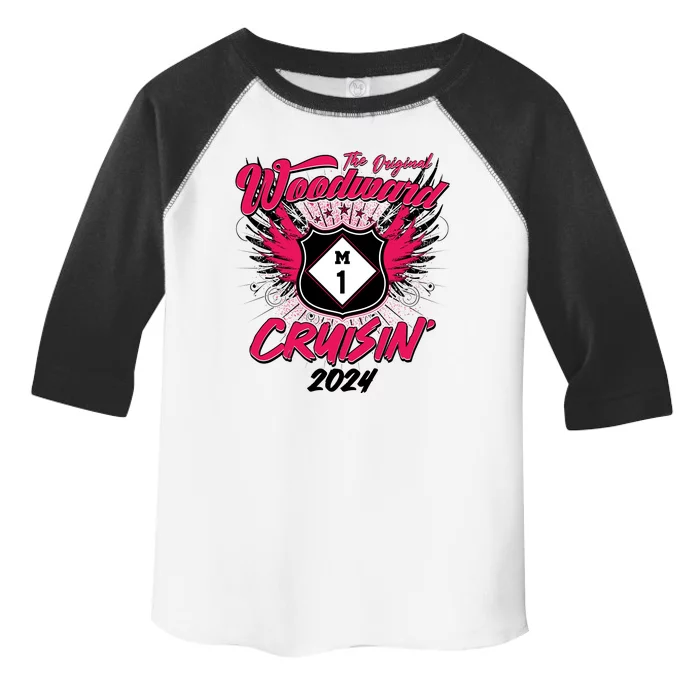 The Original Woodward Ave M1 Cruisin Wings Toddler Fine Jersey T-Shirt