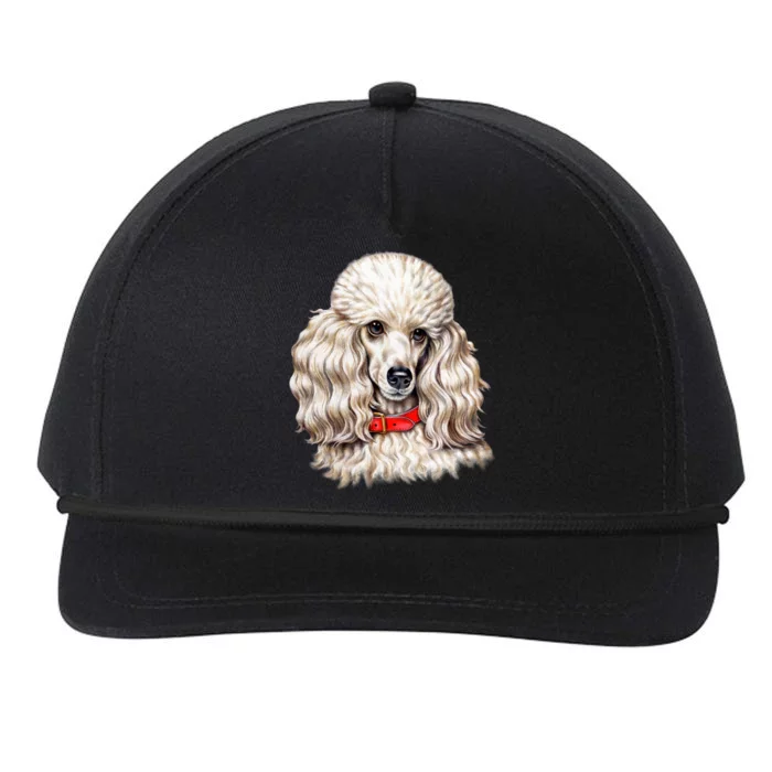 Toy Poodle Snapback Five-Panel Rope Hat