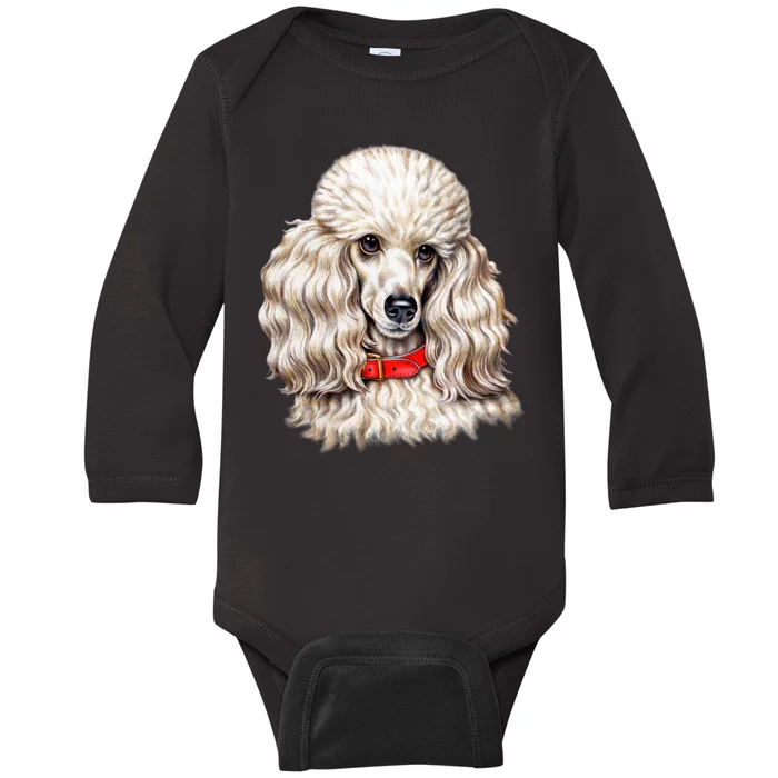 Toy Poodle Baby Long Sleeve Bodysuit