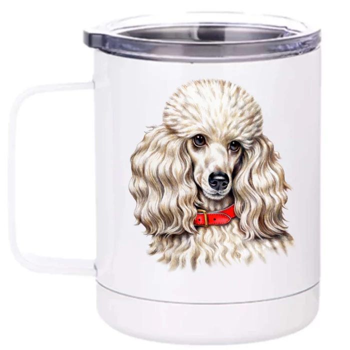 Toy Poodle Front & Back 12oz Stainless Steel Tumbler Cup